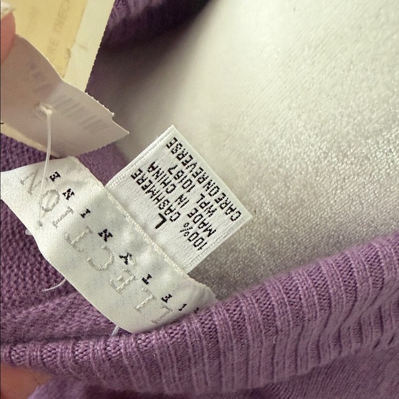 Cashmere 100%Women's Purple Turtleneck Sweater - Picture 10 of 14